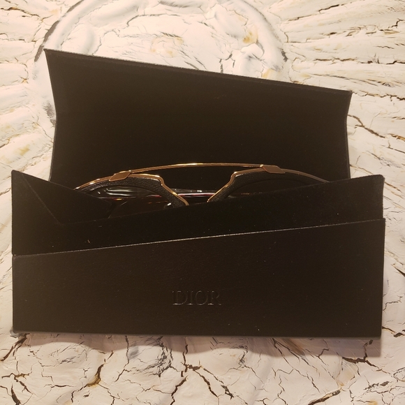 Dior So Real Brow Bar Aviator Sunglasses Rose #1 - Picture 13 of 16